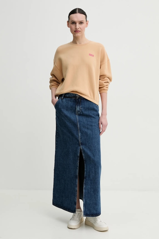 Mikina American Vintage IZU03AE25 béžová SS25