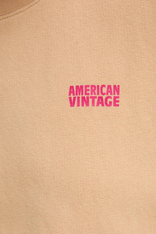 Mikina American Vintage IZU03AE25 béžová