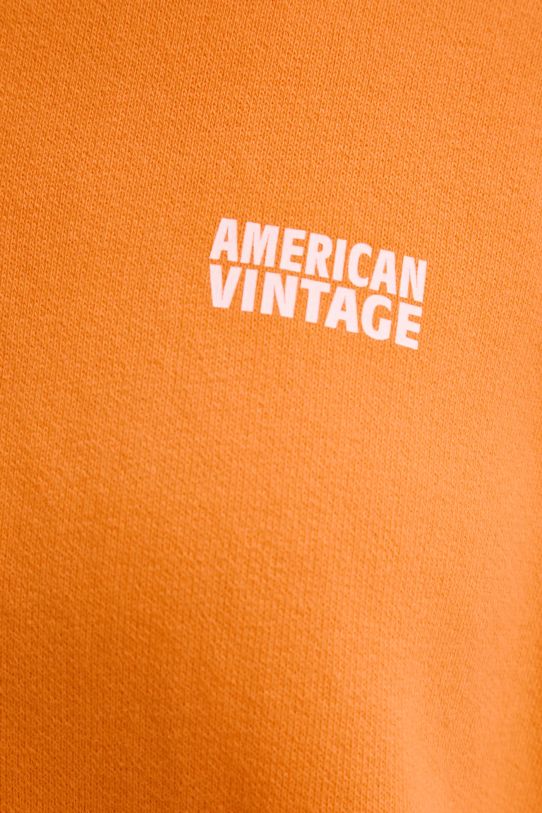 American Vintage bluza IZU03AE25 pomarańczowy