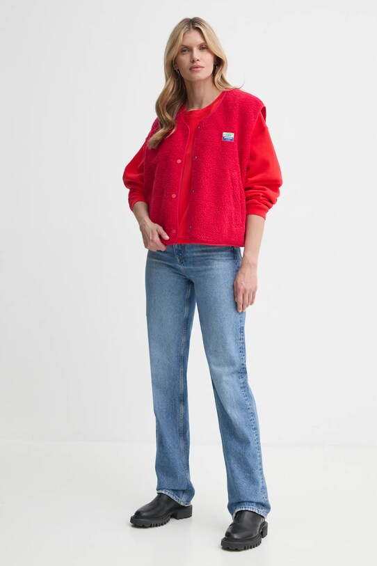 American Vintage bluză IZU03AE25 rosu SS25