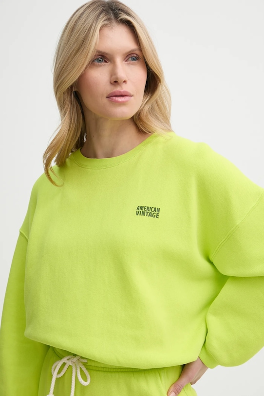 American Vintage felpa verde IZU03AE25