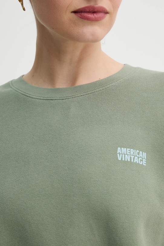American Vintage bluza IZU03AE25 zielony