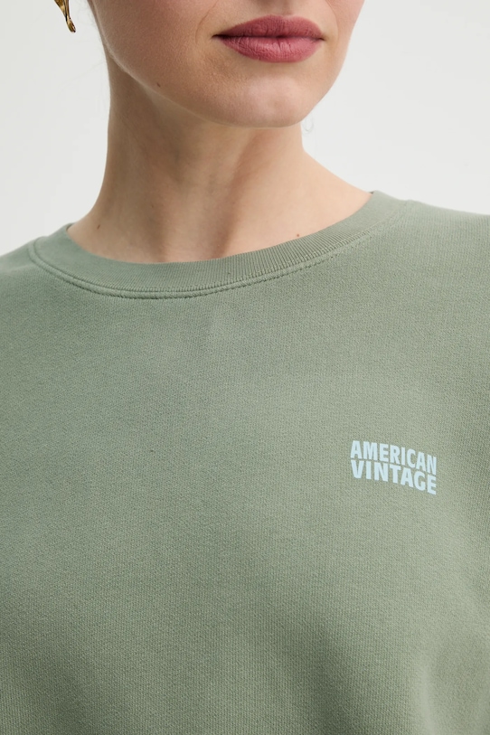 Μπλούζα American Vintage IZU03AE25 πράσινο
