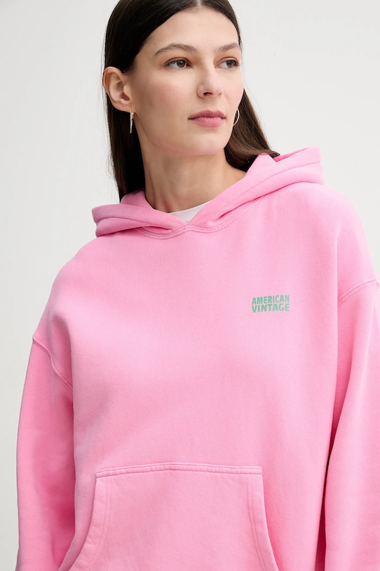 American Vintage bluza różowy IZU03DE25