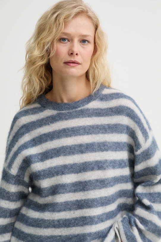 Vlněný svetr American Vintage modrá NEN18CE25