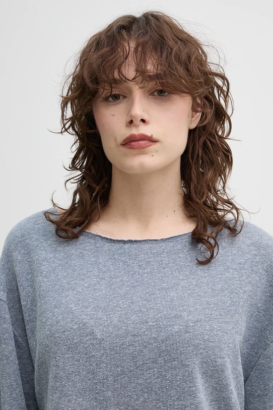 American Vintage bluza niebieski OFY03AE25