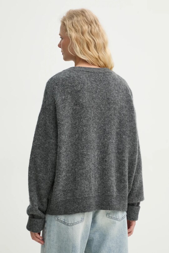 Odzież American Vintage sweter wełniany VITO18EE25 szary