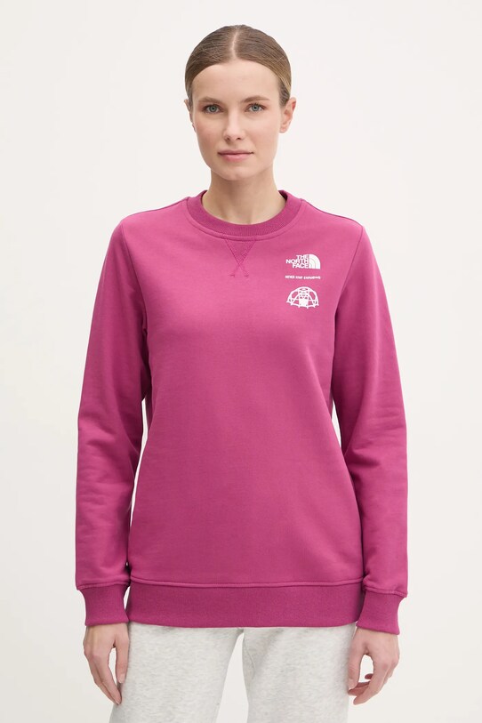 Oblečení Bavlněná mikina The North Face Outdoor Graphic NF0A8C246EO1 růžová