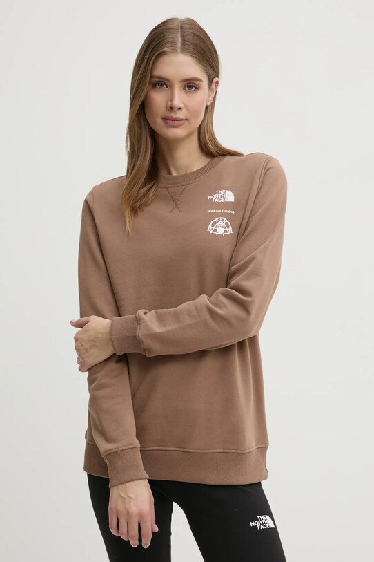 Îmbrăcăminte The North Face hanorac de bumbac Outdoor Graphic NF0A8C246IH1 maro