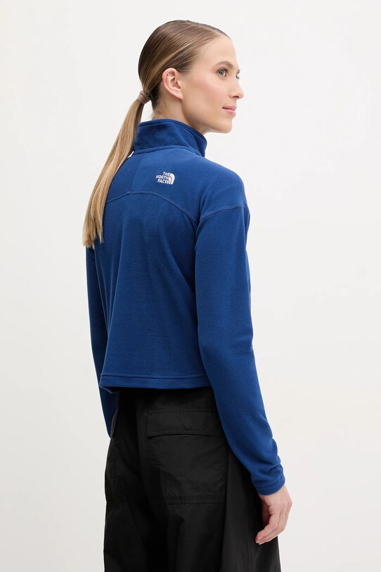 Odzież The North Face bluza sportowa 100 Glacier Cropped NF0A855ND1R1 granatowy