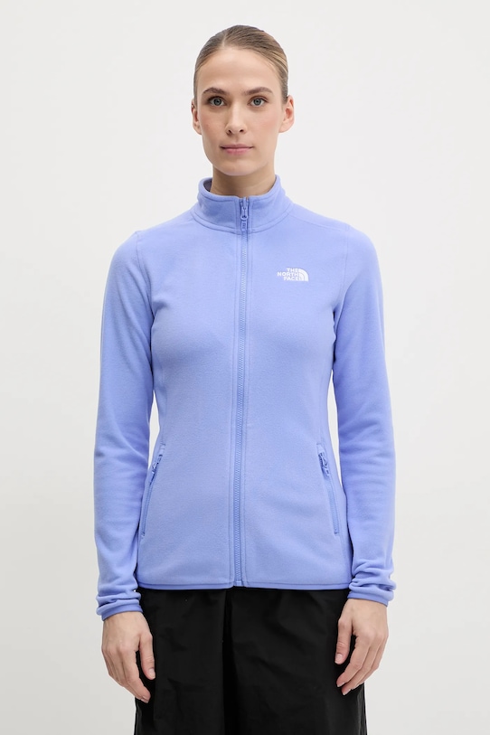 Športová mikina The North Face 100 Glacier bez kapucne modrá NF0A855O0YI1