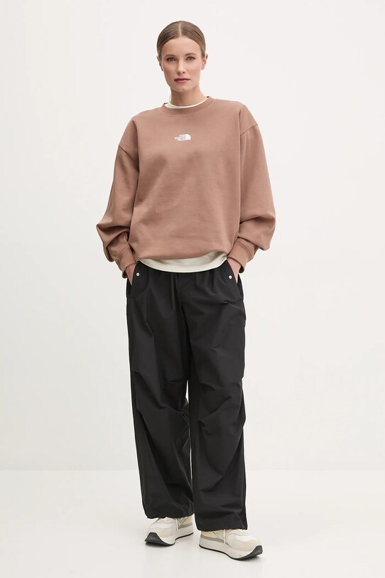 The North Face felső Essential NF0A89EP6IH1 barna SS25