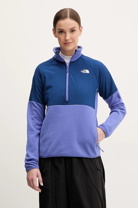 The North Face bluza sportowa Glacier Heavyweight bez kaptura fioletowy NF0A89JBAI41