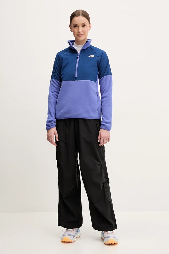 The North Face bluza sportowa Glacier Heavyweight NF0A89JBAI41 fioletowy SS25