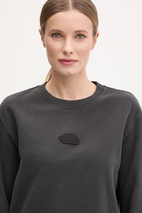 The North Face felpa in cotone Nature Relaxed grigio NF0A8BVXJK31