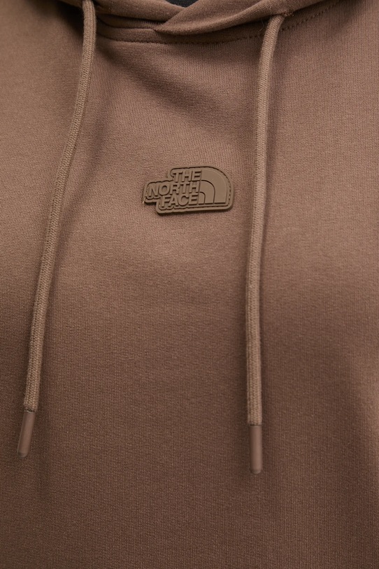 Bavlněná mikina The North Face Relaxed hnědá NF0A8BW21OI1