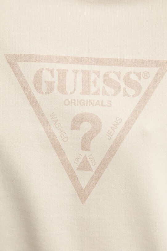 Bavlnená mikina Guess Originals W5RQ14.K68I1 béžová