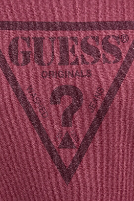 Bavlnená mikina Guess Originals W5RQ14.K68I1 burgundské