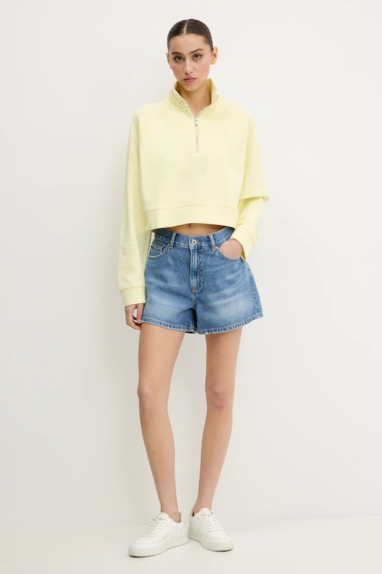 Hugo Blue bluza bawełniana 50537102 żółty SS25