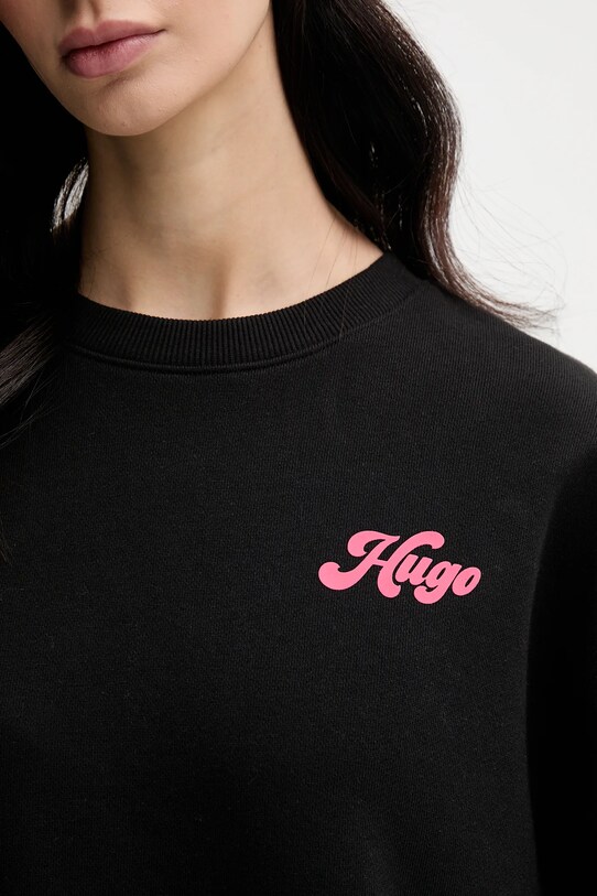 HUGO hanorac de bumbac negru 50540925