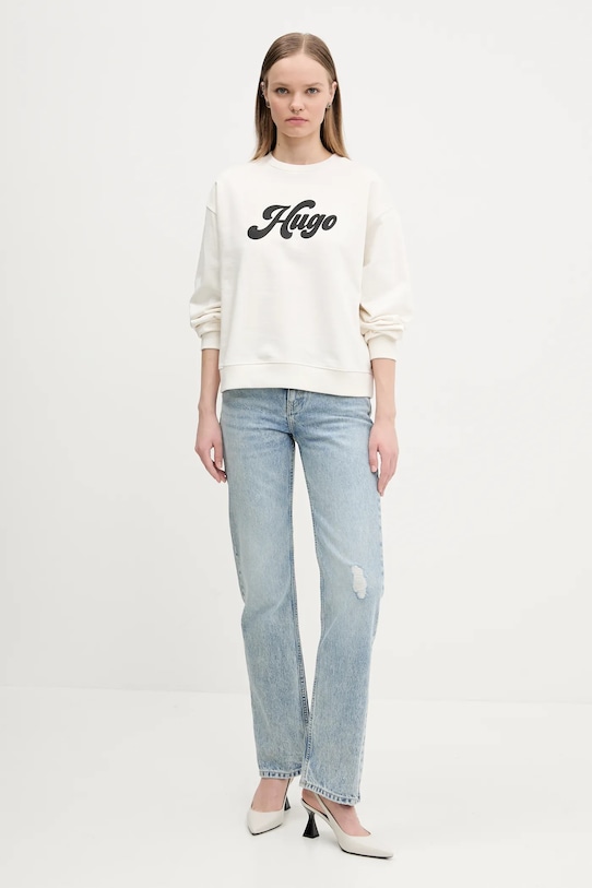 Кофта HUGO 50541169 бежевий SS25