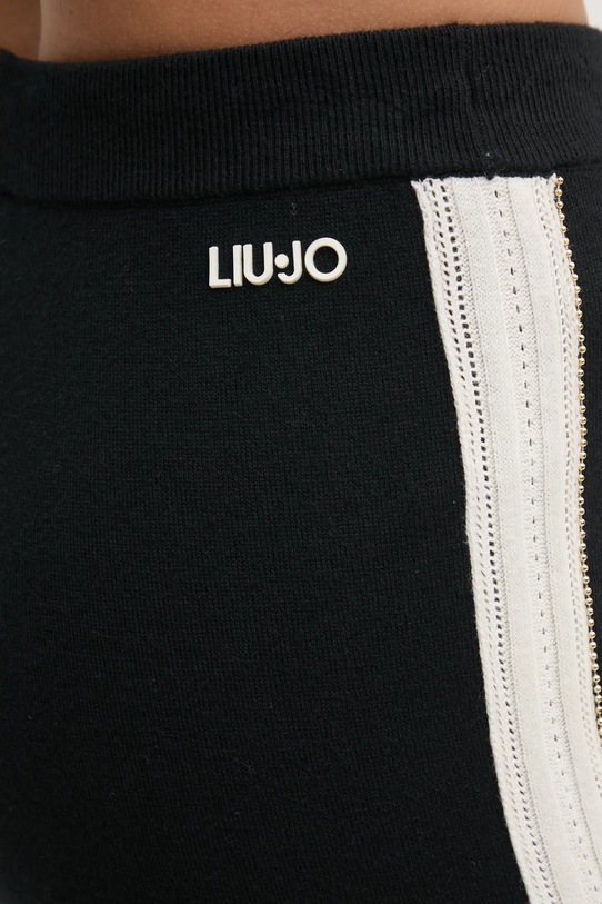 Tepláky s prímesou vlny Liu Jo čierna TA5027.MS025