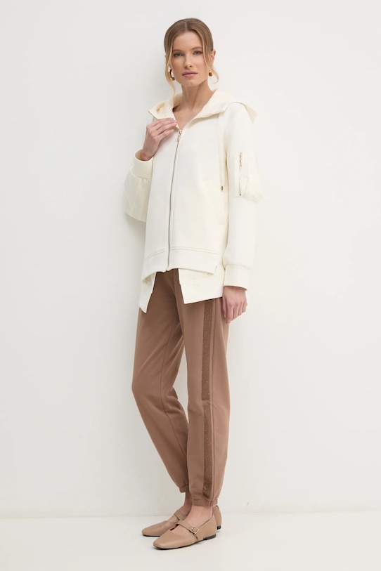 Dukserica Liu Jo TA5083.J4879 bež SS25