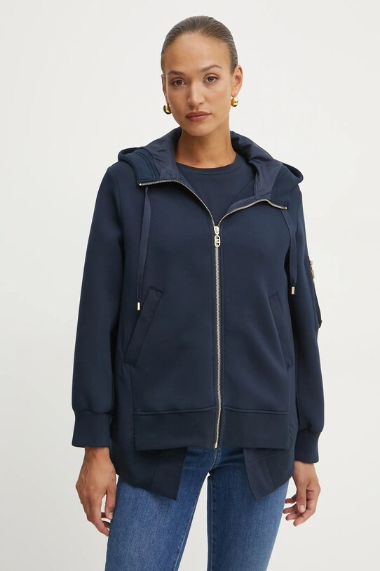 Liu Jo bluza z kapturem granatowy TA5083.J4879