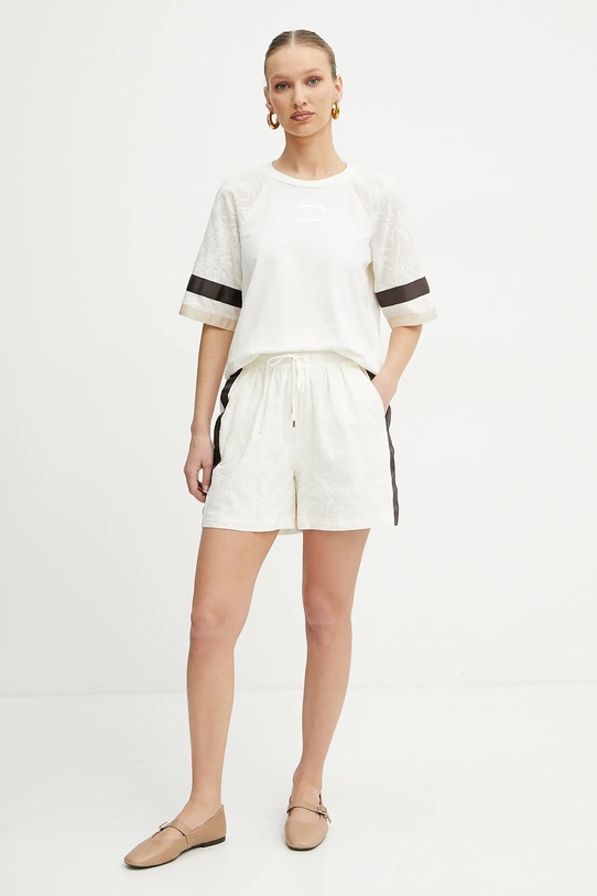 Liu Jo t-shirt TA5157.JS088 beżowy SS25