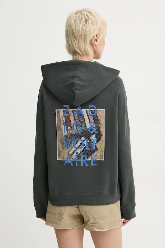 ZADIG&VOLTAIRE felpa con grigio JWSS01602.21