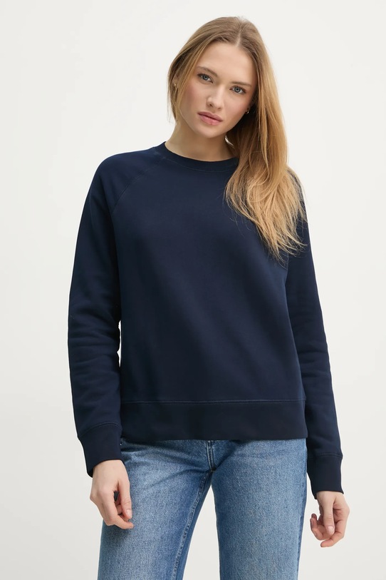 Bavlněná mikina ZADIG&VOLTAIRE bez kapuce námořnická modř JWSS01605.404