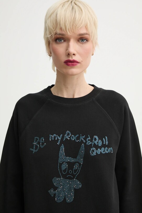 ZADIG&VOLTAIRE bluza bawełniana czarny JWSS01650.11