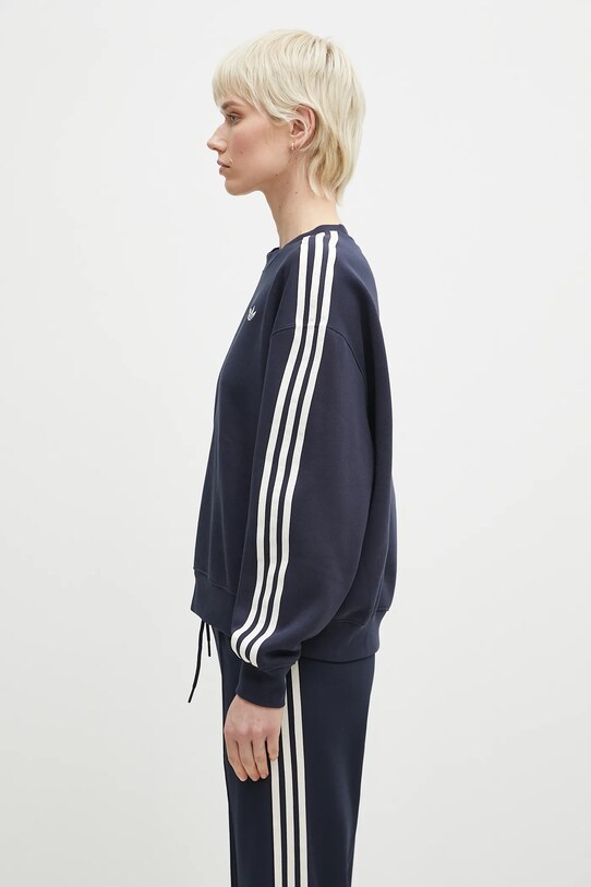 adidas Originals felpa x Sporty & Rich Sweatshirt JN5331 blu navy SS25