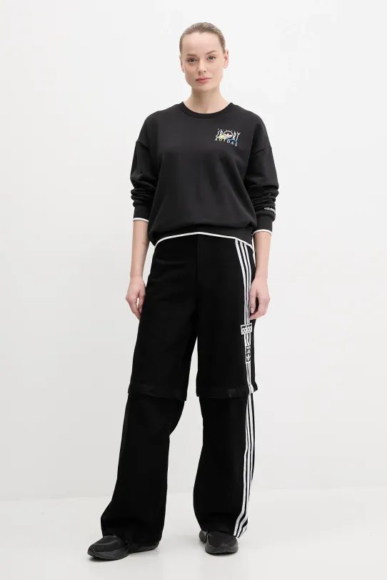 adidas Originals bluza bawełniana Graphic Sweat JD1810 czarny SS25