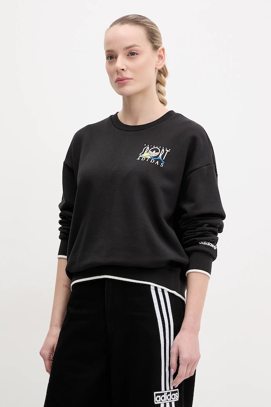 Odzież adidas Originals bluza bawełniana Graphic Sweat JD1810 czarny