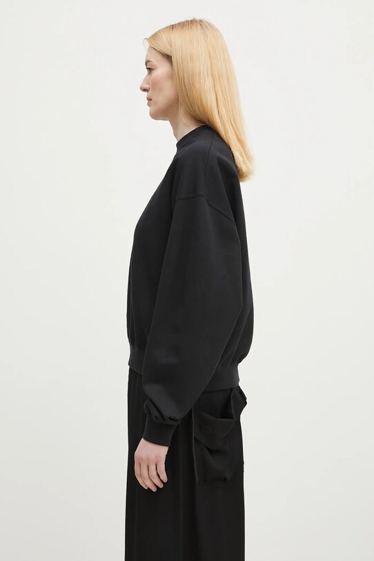 Y-3 cotton sweatshirt French Terry Crew Sweat JX7375 black SS25
