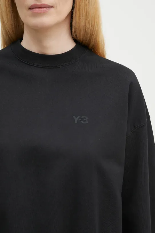 Хлопковая кофта Y-3 French Terry Crew Sweat чёрный JX7375