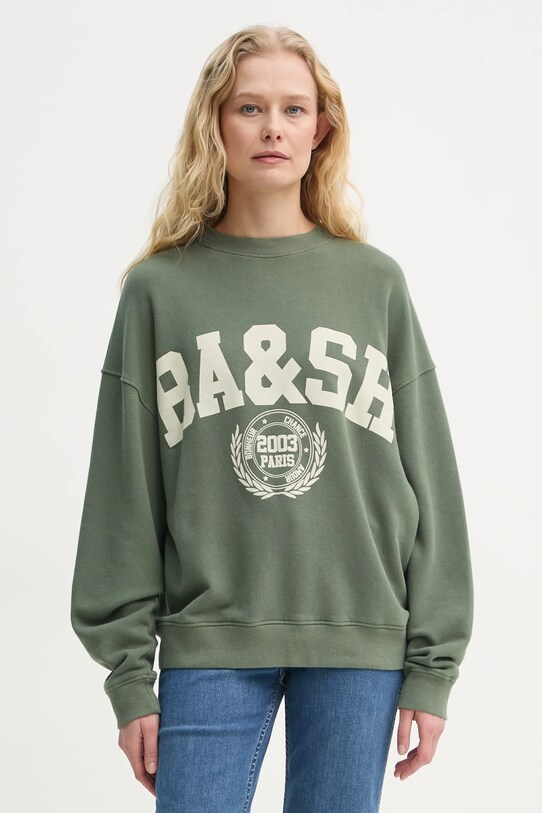 BA&SH bluza BENJAMIN print verde 1E25BENJ