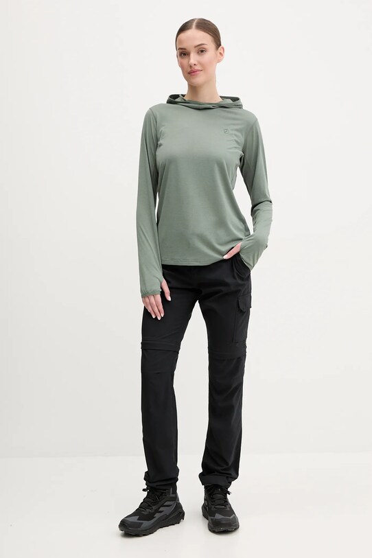 Fjallraven bluza sportowa Abisko F84108 zielony SS25