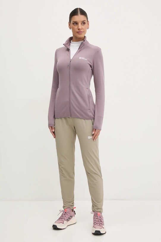 Jack Wolfskin bluza sportowa Kolbenberg A63965 różowy SS25
