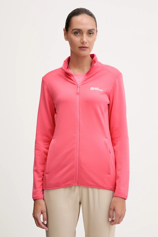Jack Wolfskin bluza sportowa Kolbenberg bez kaptura różowy A63965