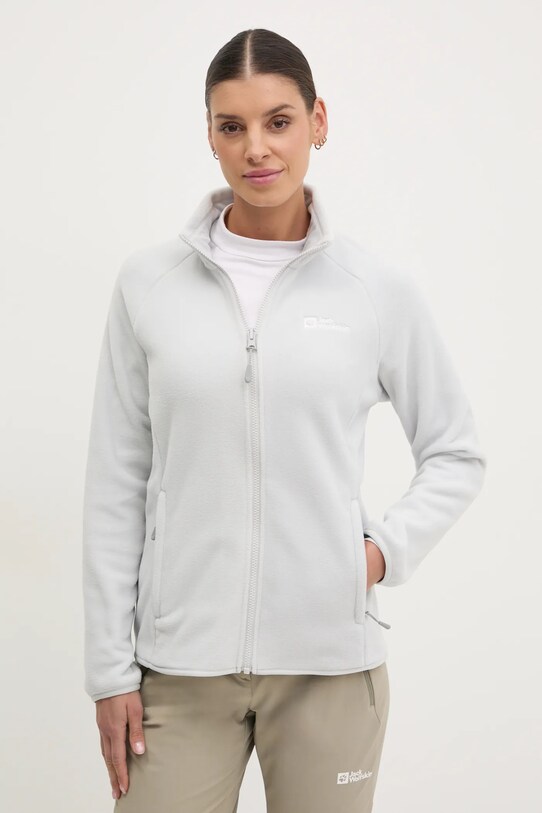 Športni pulover Jack Wolfskin Moonrise Outdoor siva A63263