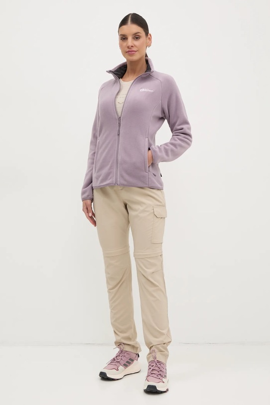 Sportovní mikina Jack Wolfskin Moonrise A63263 fialová SS25