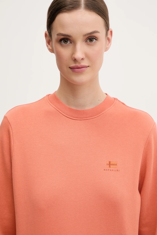 Pamučna dukserica Napapijri B-Nina narančasta NP0A4H85A691