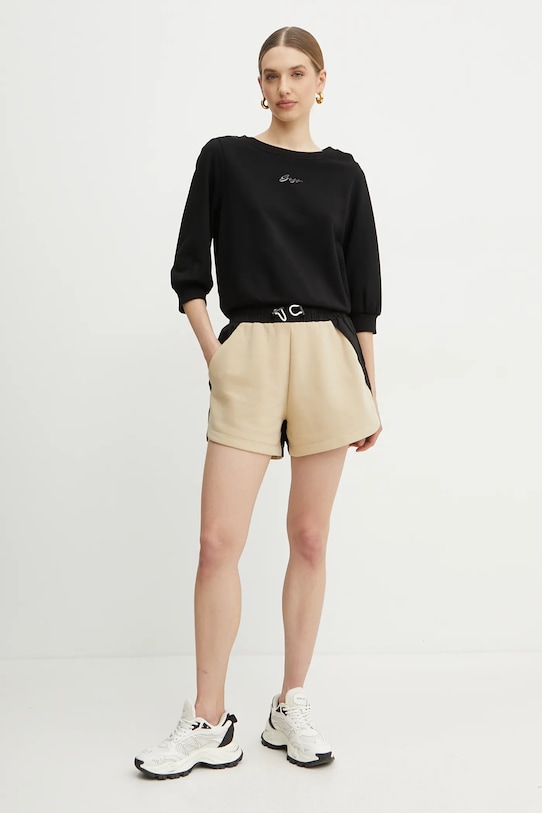 BOSS Orange bluza bawełniana 50540962 czarny SS25