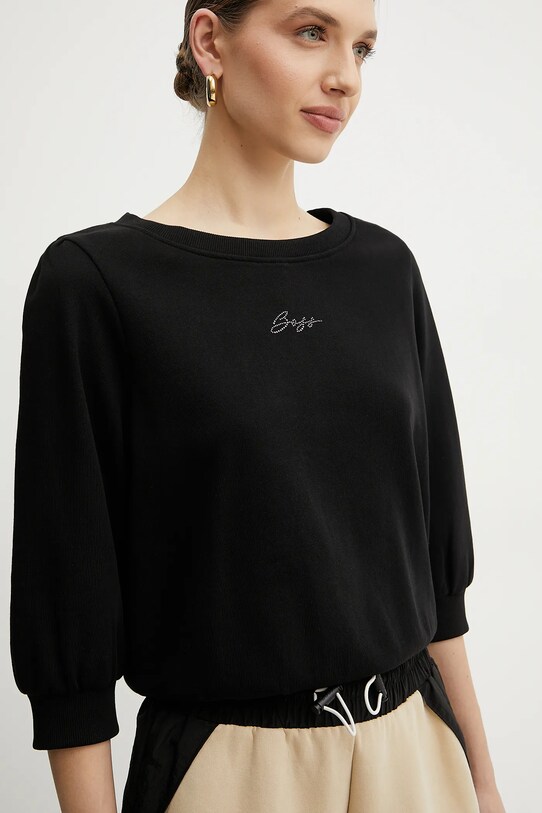 BOSS Orange bluza bawełniana czarny 50540962