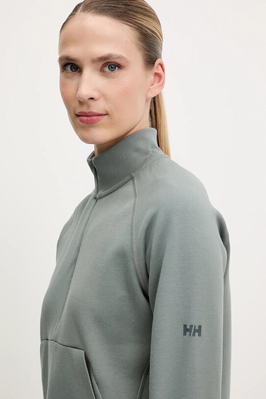 Outdoorová mikina Helly Hansen TECH SWEAT zelená 34501