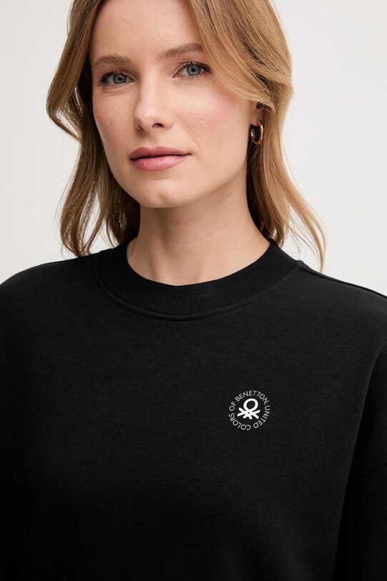 United Colors of Benetton bluză negru 31NB3M07K