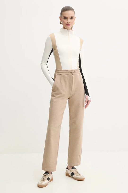 BOSS bluza 50540215 beżowy SS25