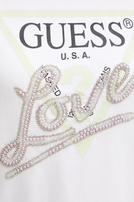 Guess bluza LOVE biały W5GQ05.KB683
